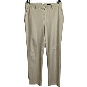 Dunning‎ Golf Mens 36x34 Cream Everbest Tech Stretch Performance Pants